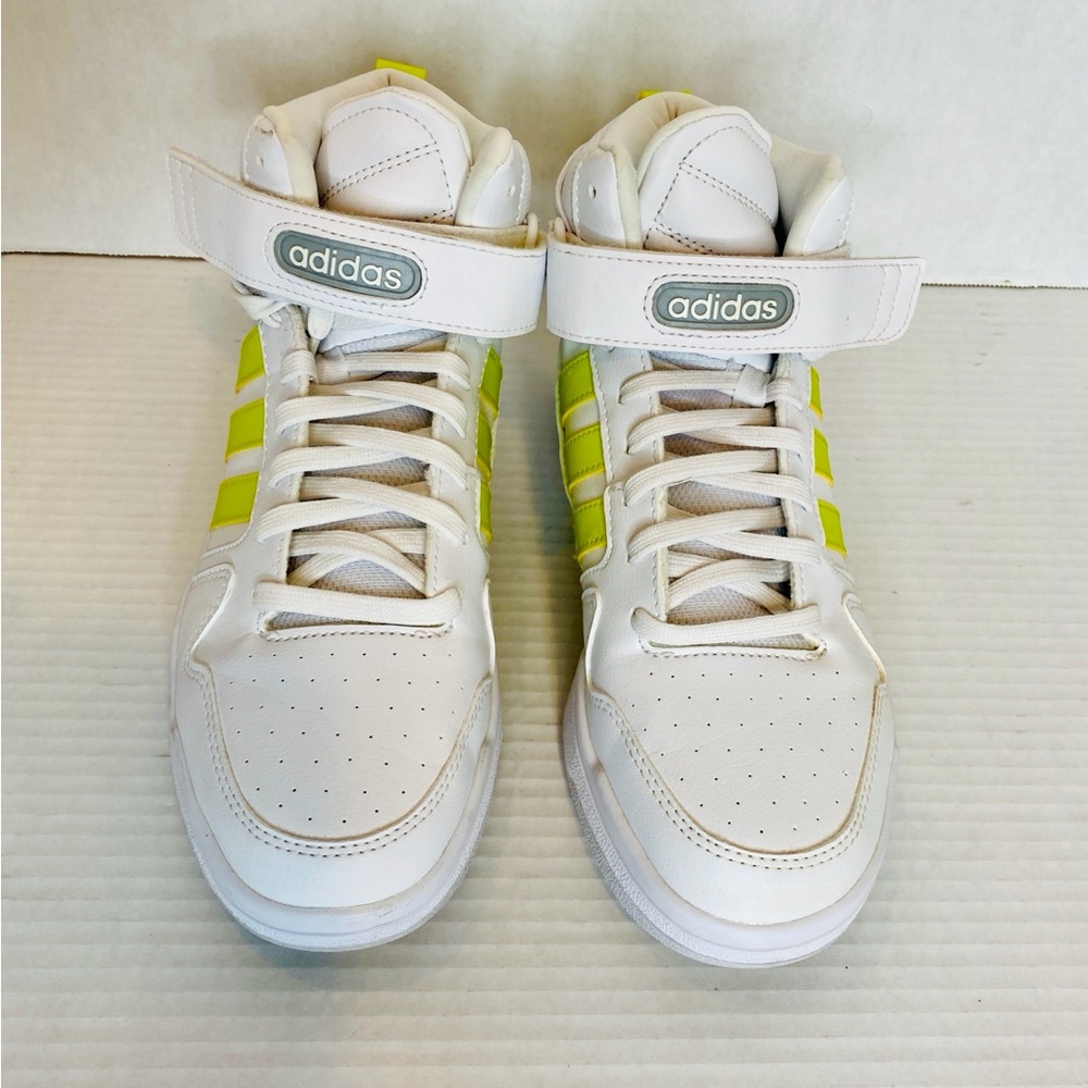 Adidas Women's basketball-inspired Mid-Top Cloudfoam Super Sneakers.